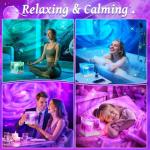 Colorful Flower Lamp with Planetarium Projector Lights