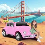 Kids 12V Electric Car with Remote Control - Pink