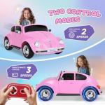 Kids 12V Electric Car with Remote Control - Pink