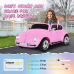 Kids 12V Electric Car with Remote Control - Pink