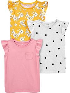 Carter's Girls Short-Sleeve Floral Dot T-Shirts