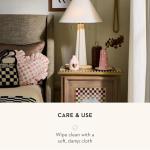 MACKENZIE-CHILDS Pink & White Heart Flower Vase