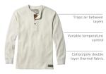 Legendary Whitetails Men's Heavyweight Thermal Henley Shirt