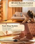 Dimmable LED Corner Floor Lamps with Remote, Set of 2