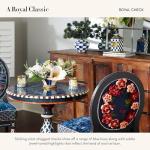 MACKENZIE-CHILDS Blue-and-White Decorative Desk Clock