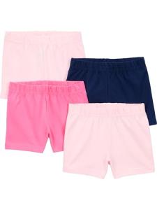 Carter's Girls' 4-Pack Tumble Shorts Set