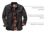Whitetails Men's Water-Resistant Flannel-Lined Jacket, XL