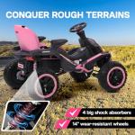 24V Big Kids Electric Ride-On Car (Pink)