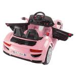 Pink Remote Control Ride On Sports Car for Kids