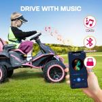 24V Big Kids Electric Ride-On Car (Pink)