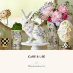 MACKENZIE-CHILDS Tall Butterfly Toile Ceramic Vase