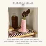 MACKENZIE-CHILDS Pink and White Heart Vase