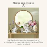 MACKENZIE-CHILDS Tall Butterfly Toile Ceramic Vase