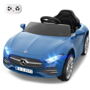 12V Remote Control Electric Ride-On Car - Blue