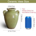 8 Inch Vintage Ceramic Rustic Flower Vase