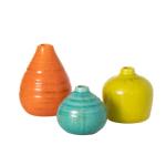 Sullivans Rustic Ceramic Vase Set - 3 Pieces