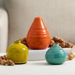Sullivans Rustic Ceramic Vase Set - 3 Pieces
