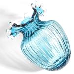 ZAVOOS Modern Hand Blown Blue Glass Vase