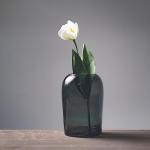 Sullivans Smoked Glass Flower Vase for Home Decor