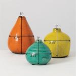 Sullivans Rustic Ceramic Vase Set - 3 Pieces