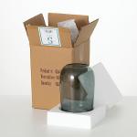 Sullivans Smoked Glass Flower Vase for Home Decor