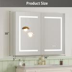 LED Bathroom Medicine Cabinet with Mirror and Lights