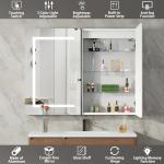 LED Bathroom Medicine Cabinet with Mirror and Lights