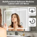 LED Bathroom Medicine Cabinet with Mirror and Lights