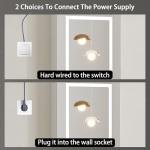 LED Bathroom Medicine Cabinet with Mirror and Lights