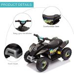 Aosom 6V Kids Battery-Powered ATV Ride-On Vehicle