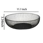 Large Round Acrylic Metal Wire Fruit Basket