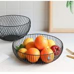 Large Round Acrylic Metal Wire Fruit Basket