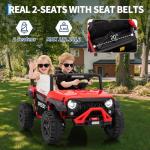Kids 2-Seater Electric Ride-On Truck, Red
