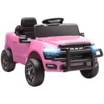 Qaba Pink Dodge RAM 3500 Kids Ride-On Car