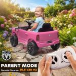 Qaba Pink Dodge RAM 3500 Kids Ride-On Car
