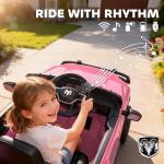 Qaba Pink Dodge RAM 3500 Kids Ride-On Car