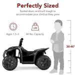 Kids Ride-On 6V Quad ATV Toy Car - Black