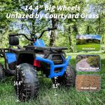 Hikiddo 24V Kids ATV 4-Wheeler - Blue