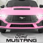 12V Ford Mustang Electric Ride On Car - Pink