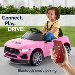 12V Ford Mustang Electric Ride On Car - Pink