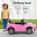 12V Ford Mustang Electric Ride On Car - Pink