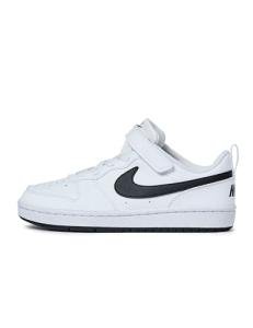 Nike Kids Court Borough Low Shoes, White/Black