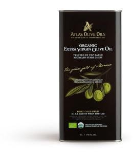 Organic Moroccan Extra Virgin Olive Oil, 170 Fl Oz