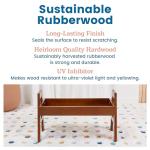 ECR4Kids Adjustable Stacking Bookcase - Dark Walnut