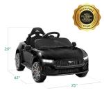 Kids 12V Ford Mustang Ride-On Car with Bluetooth