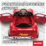 Huffy Lightning McQueen 6V Ride-On Toy Car with Headlights & Engine Sounds, Foot Pedal Drive, Up to 2.5 MPH, Ages 3–7