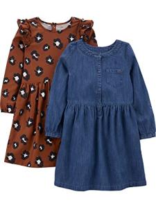 Carter's Girls' 2-Pack Long-Sleeve Dresses