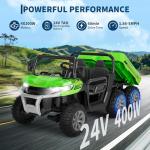 Electric 24V Ride-On Dump Truck for Kids