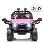 12V Pink Electric UTV Ride-On Toy for Kids