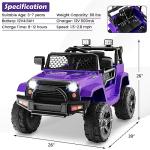 Costzon 12V Battery Powered Ride-On Truck for Kids